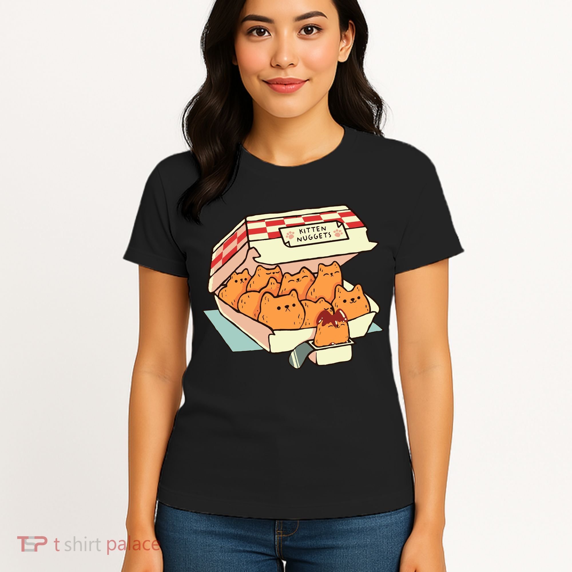Kitten Nuggets Fast Food Cat By Tobe Fonseca Women's T-Shirt