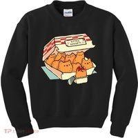Kitten Nuggets Fast Food Cat By Tobe Fonseca Kids Sweatshirt thumb 0