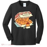 Kitten Nuggets Fast Food Cat By Tobe Fonseca Kids Long Sleeve Shirt thumb 0