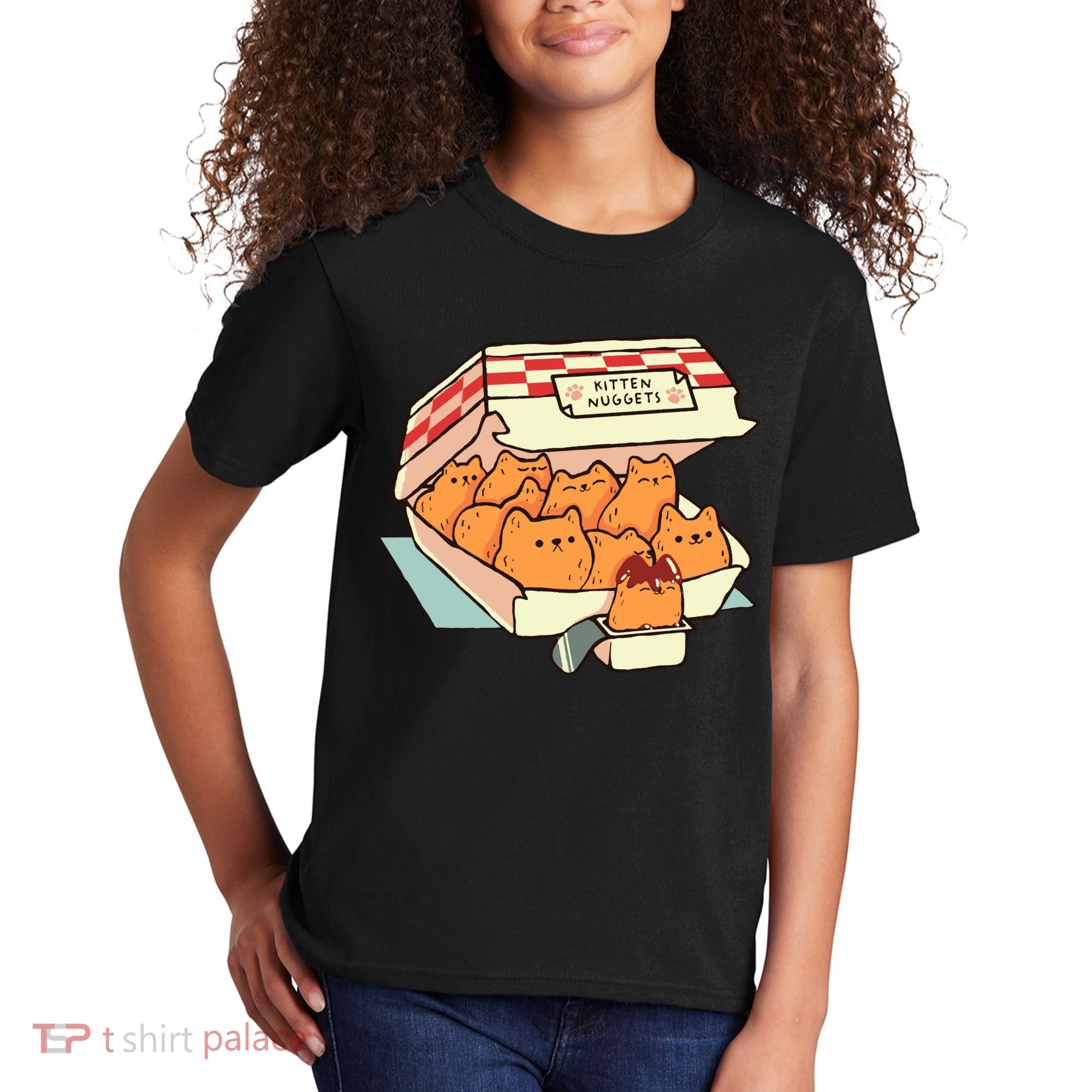 Kitten Nuggets Fast Food Cat By Tobe Fonseca Kids T-Shirt