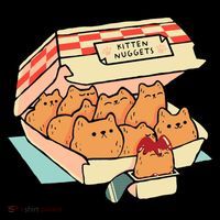 Kitten Nuggets Funny Cat Lover Gift Coaster thumb 2