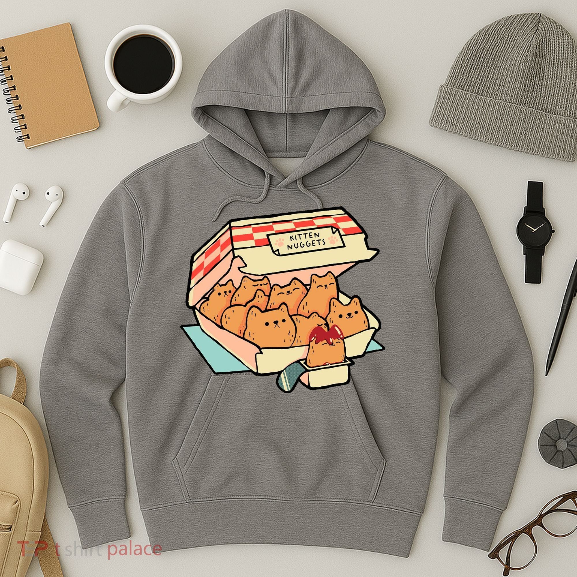 Kitten Nuggets Funny Cat Lover Gift Hoodie