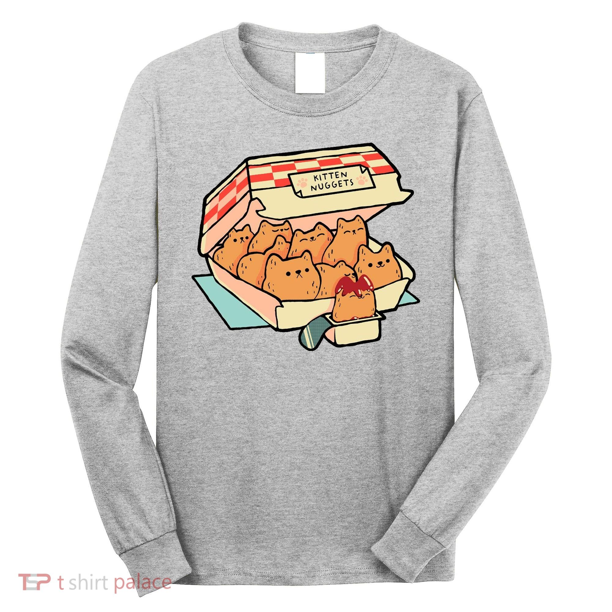Kitten Nuggets Funny Cat Lover Gift Long Sleeve Shirt