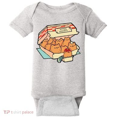 Kitten Nuggets Funny Cat Lover Gift Baby Bodysuit