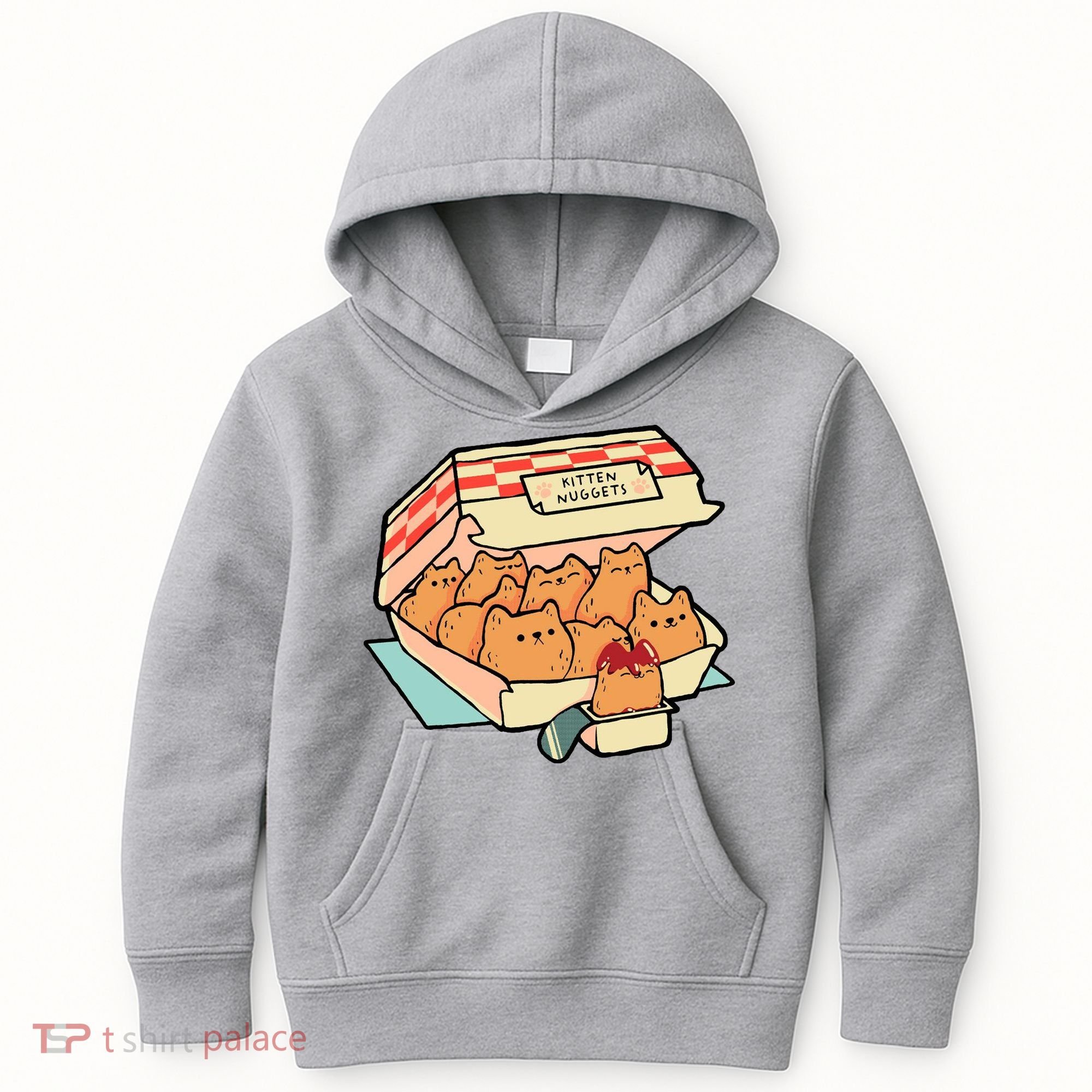 Kitten Nuggets Funny Cat Lover Gift Kids Hoodie