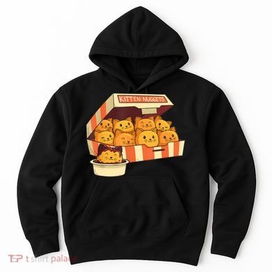 Kitten Nuggets Funny Cats And Chicken Nuggets Lover Funny Cat Hoodie