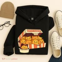 Kitten Nuggets Funny Cats And Chicken Nuggets Lover Funny Cat Hoodie thumb 4