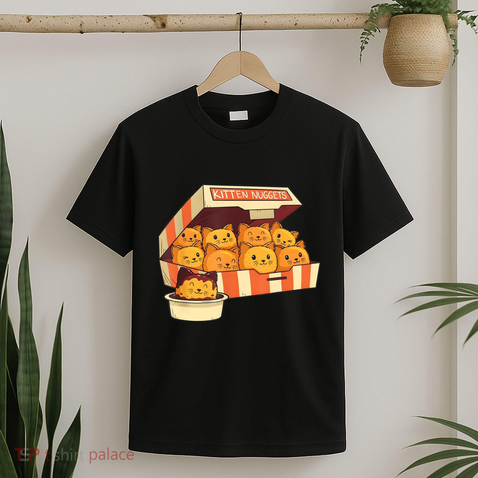 Kitten Nuggets Funny Cats And Chicken Nuggets Lover Funny Cat T-Shirt