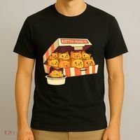 Kitten Nuggets Funny Cats And Chicken Nuggets Lover Funny Cat T-Shirt thumb 3