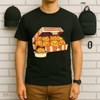 Kitten Nuggets Funny Cats And Chicken Nuggets Lover Funny Cat T-Shirt thumb 6