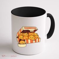 Kitten Nuggets Funny Cats And Chicken Nuggets Lover Funny Cat Coffee Mug thumb 1