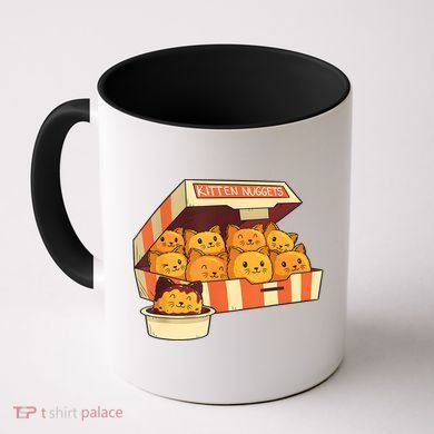 Kitten Nuggets Funny Cats And Chicken Nuggets Lover Funny Cat Coffee Mug