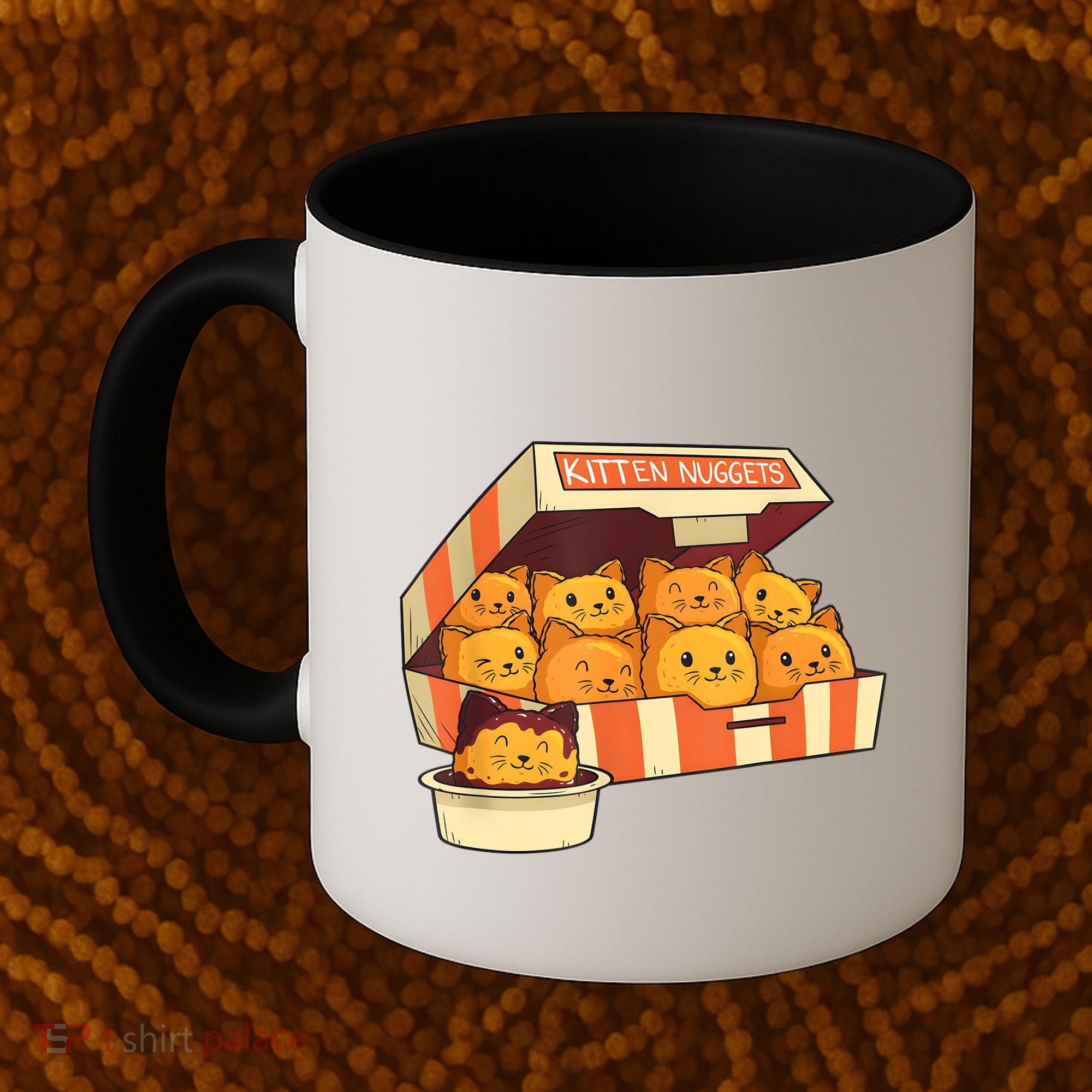 Kitten Nuggets Funny Cats And Chicken Nuggets Lover Funny Cat Coffee Mug