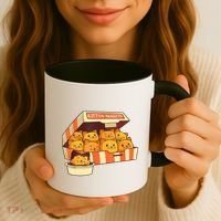 Kitten Nuggets Funny Cats And Chicken Nuggets Lover Funny Cat Coffee Mug thumb 3