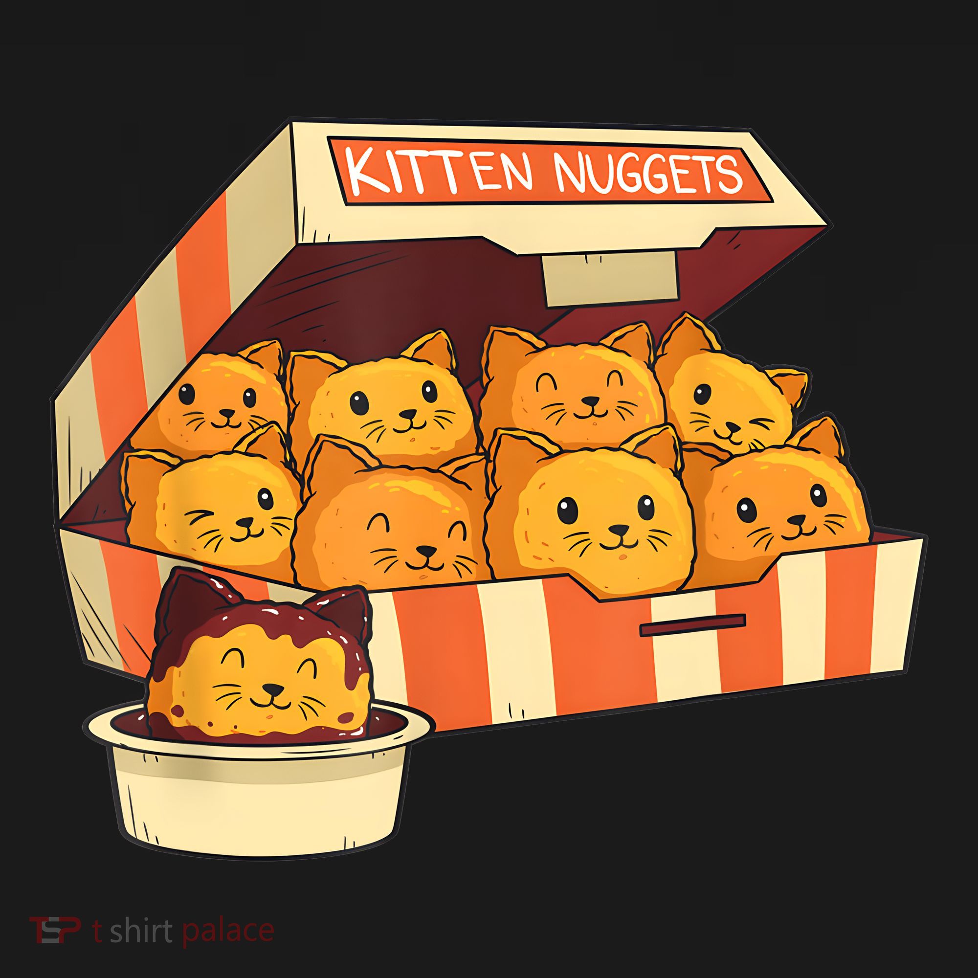 Kitten Nuggets Funny Cats And Chicken Nuggets Lover Funny Cat Women's Hoodie