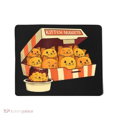 Kitten Nuggets Funny Cats And Chicken Nuggets Lover Funny Cat Mousepad