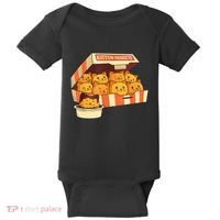Kitten Nuggets Funny Cats And Chicken Nuggets Lover Funny Cat Baby Bodysuit thumb 0