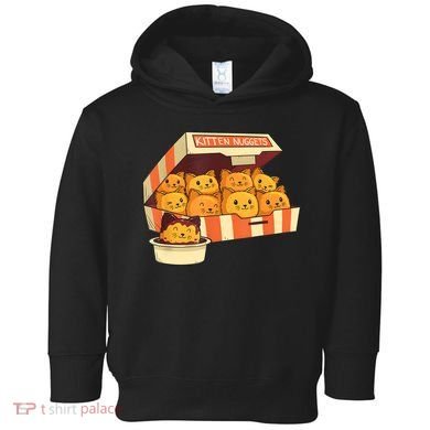 Kitten Nuggets Funny Cats And Chicken Nuggets Lover Funny Cat Toddler Hoodie
