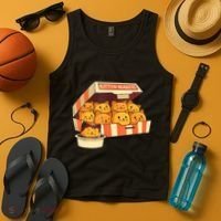 Kitten Nuggets Funny Cats And Chicken Nuggets Lover Funny Cat Tank Top thumb 4