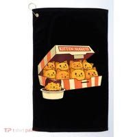 Kitten Nuggets Funny Cats And Chicken Nuggets Lover Funny Cat Golf Towel thumb 0