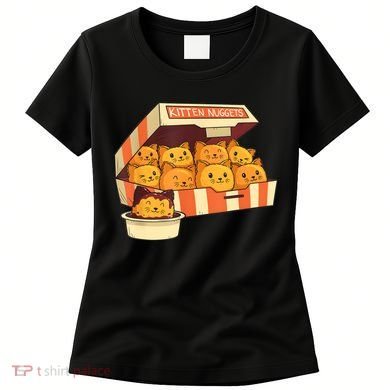Kitten Nuggets Funny Cats And Chicken Nuggets Lover Funny Cat Women's T-Shirt