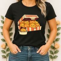 Kitten Nuggets Funny Cats And Chicken Nuggets Lover Funny Cat Women's T-Shirt thumb 2