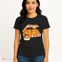 Kitten Nuggets Funny Cats And Chicken Nuggets Lover Funny Cat Women's T-Shirt thumb 4