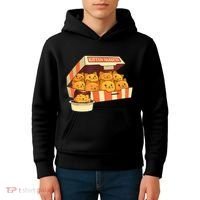 Kitten Nuggets Funny Cats And Chicken Nuggets Lover Funny Cat Kids Hoodie thumb 4