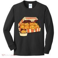Kitten Nuggets Funny Cats And Chicken Nuggets Lover Funny Cat Kids Long Sleeve Shirt thumb 0