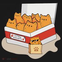 Kitten Nuggets Food Pun Gifts For, Women, Cat Lover Sweatshirt thumb 3