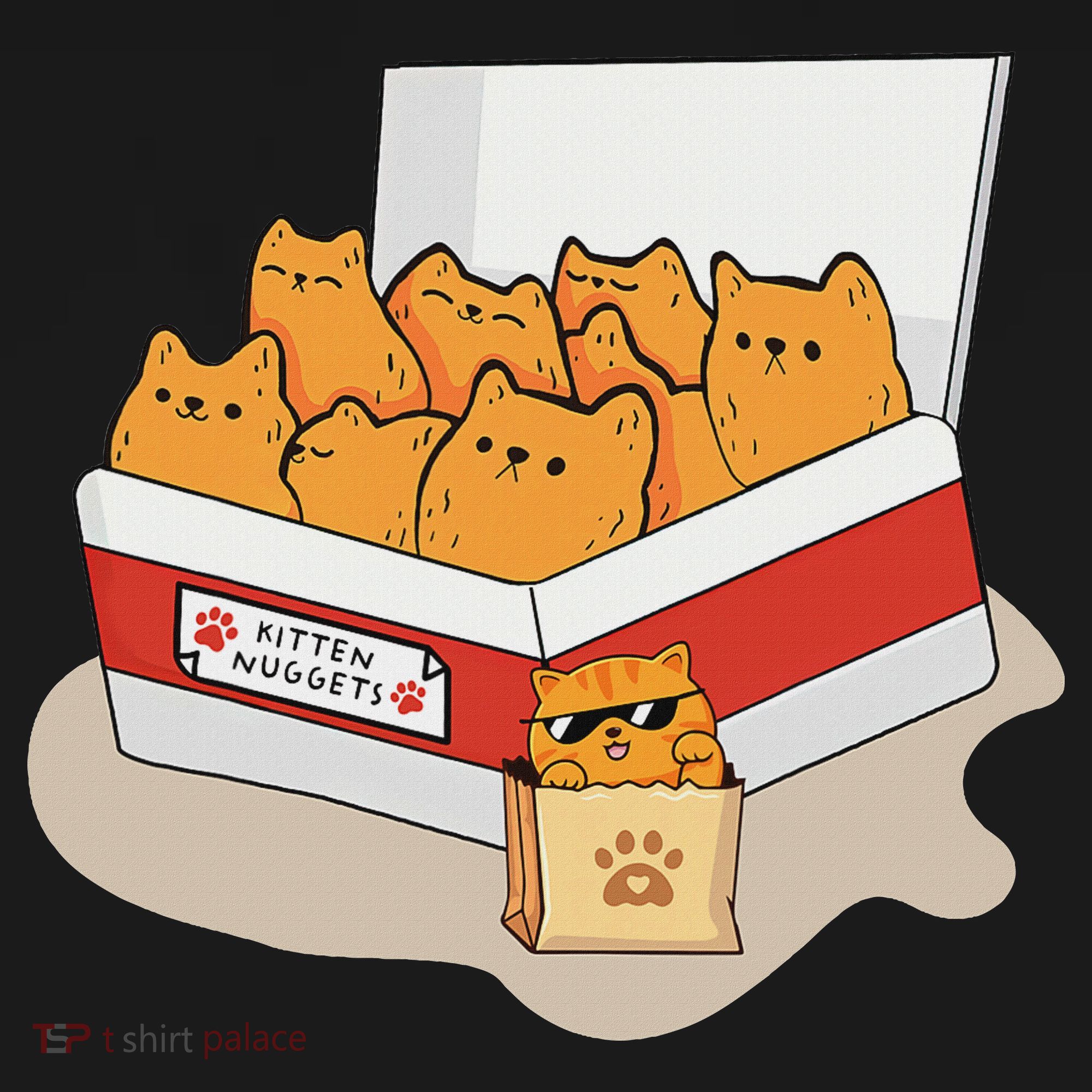 Kitten Nuggets Food Pun Gifts For, Women, Cat Lover Sweatshirt
