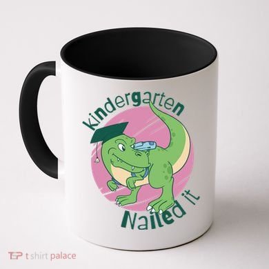 Kindergarten Nailed It Graduation Dinosaur Coffee Mug