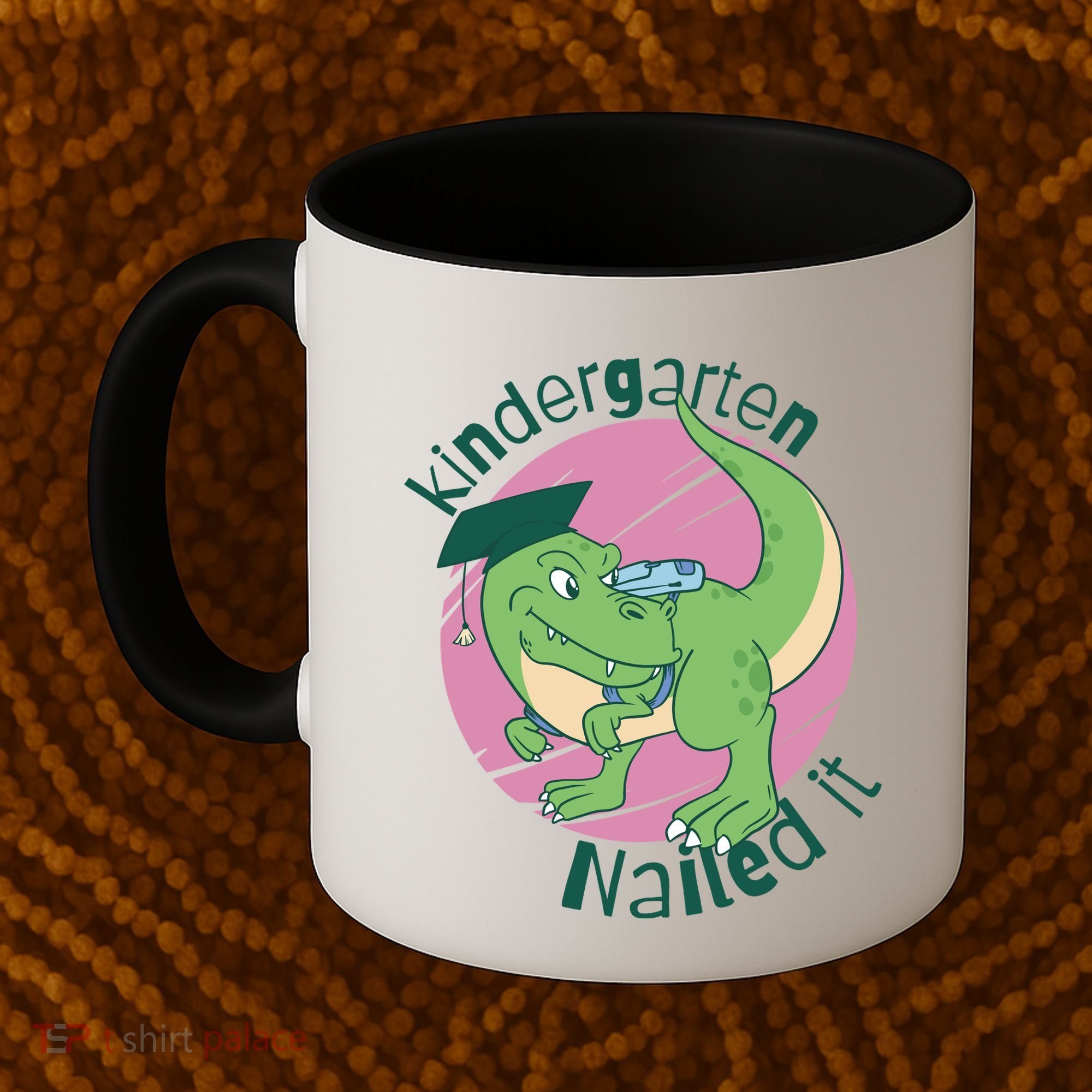 Kindergarten Nailed It Graduation Dinosaur Coffee Mug