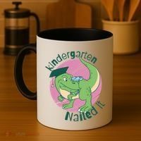 Kindergarten Nailed It Graduation Dinosaur Coffee Mug thumb 4