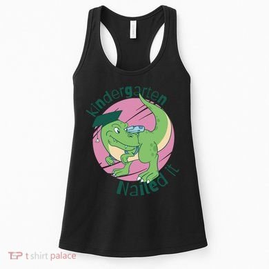 Kindergarten Nailed It Graduation Dinosaur Women's Tank Top