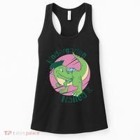 Kindergarten Nailed It Graduation Dinosaur Women's Tank Top thumb 0
