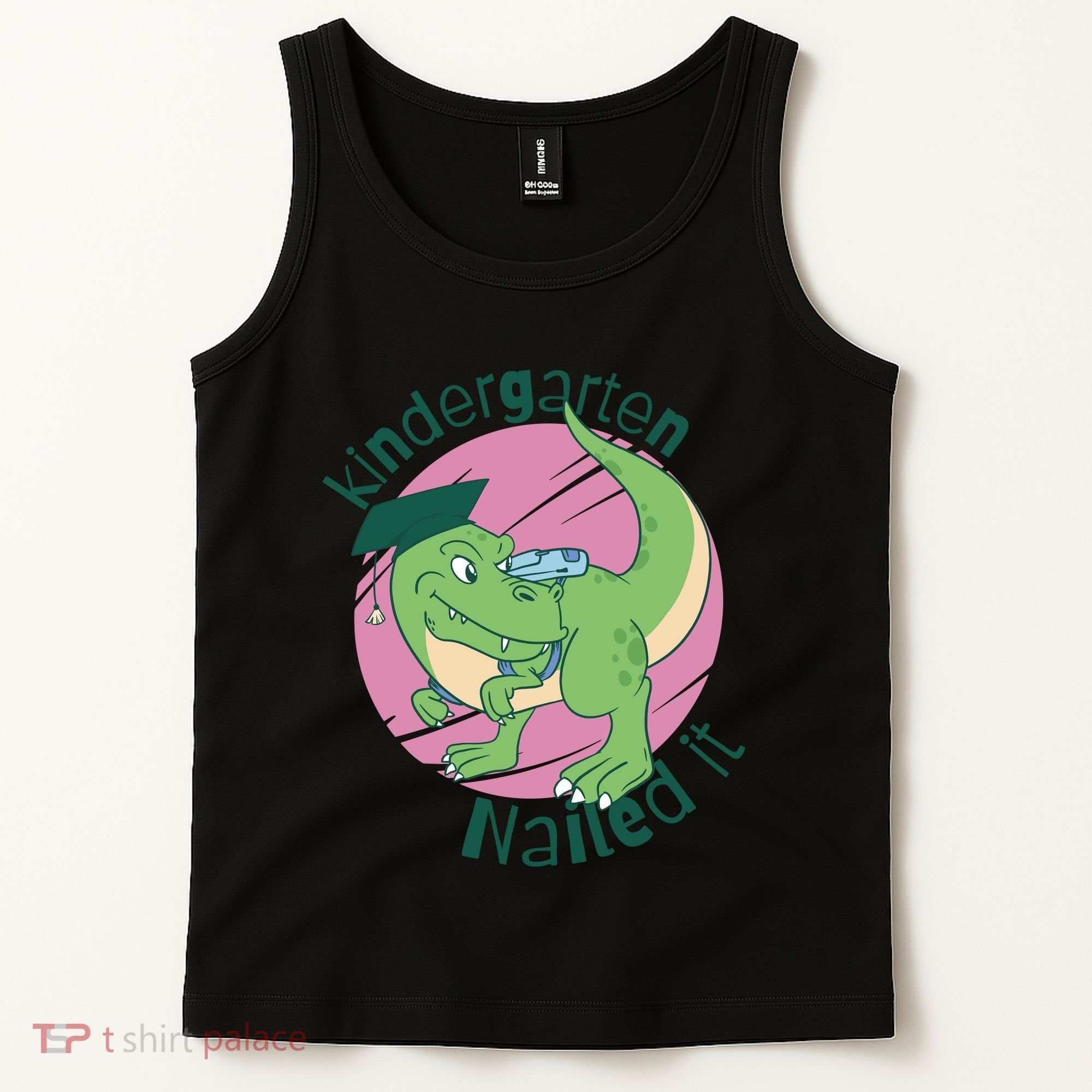 Kindergarten Nailed It Graduation Dinosaur Tank Top