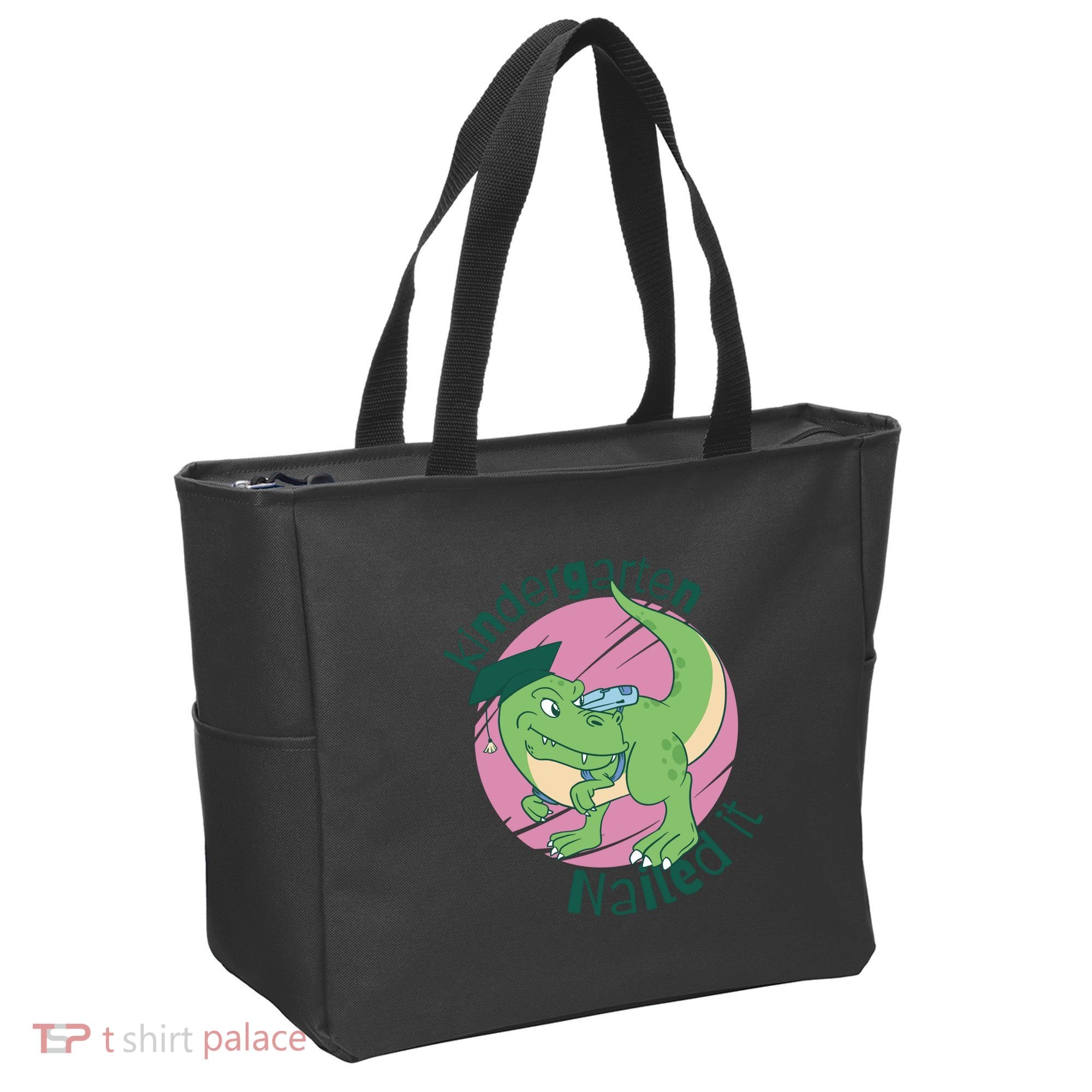 Kindergarten Nailed It Graduation Dinosaur Tote Bag