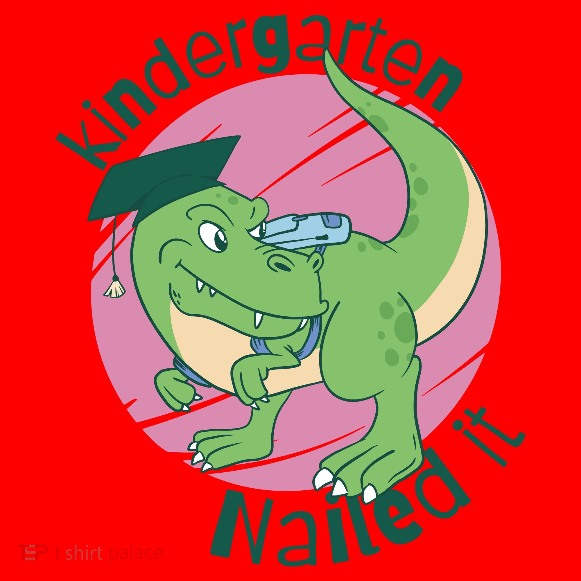 Kindergarten Nailed It Graduation Dinosaur Santa Hat