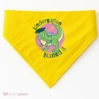 Kindergarten Nailed It Graduation Dinosaur USA-Made Doggie Bandana thumb 0