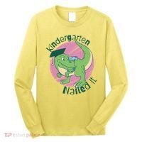 Kindergarten Nailed It Graduation Dinosaur Long Sleeve Shirt thumb 0