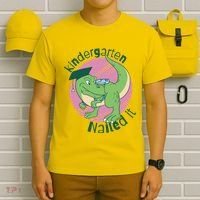 Kindergarten Nailed It Graduation Dinosaur T-Shirt thumb 6