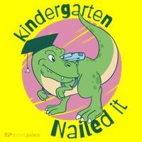 Kindergarten Nailed It Graduation Dinosaur Baby Bodysuit thumb 2