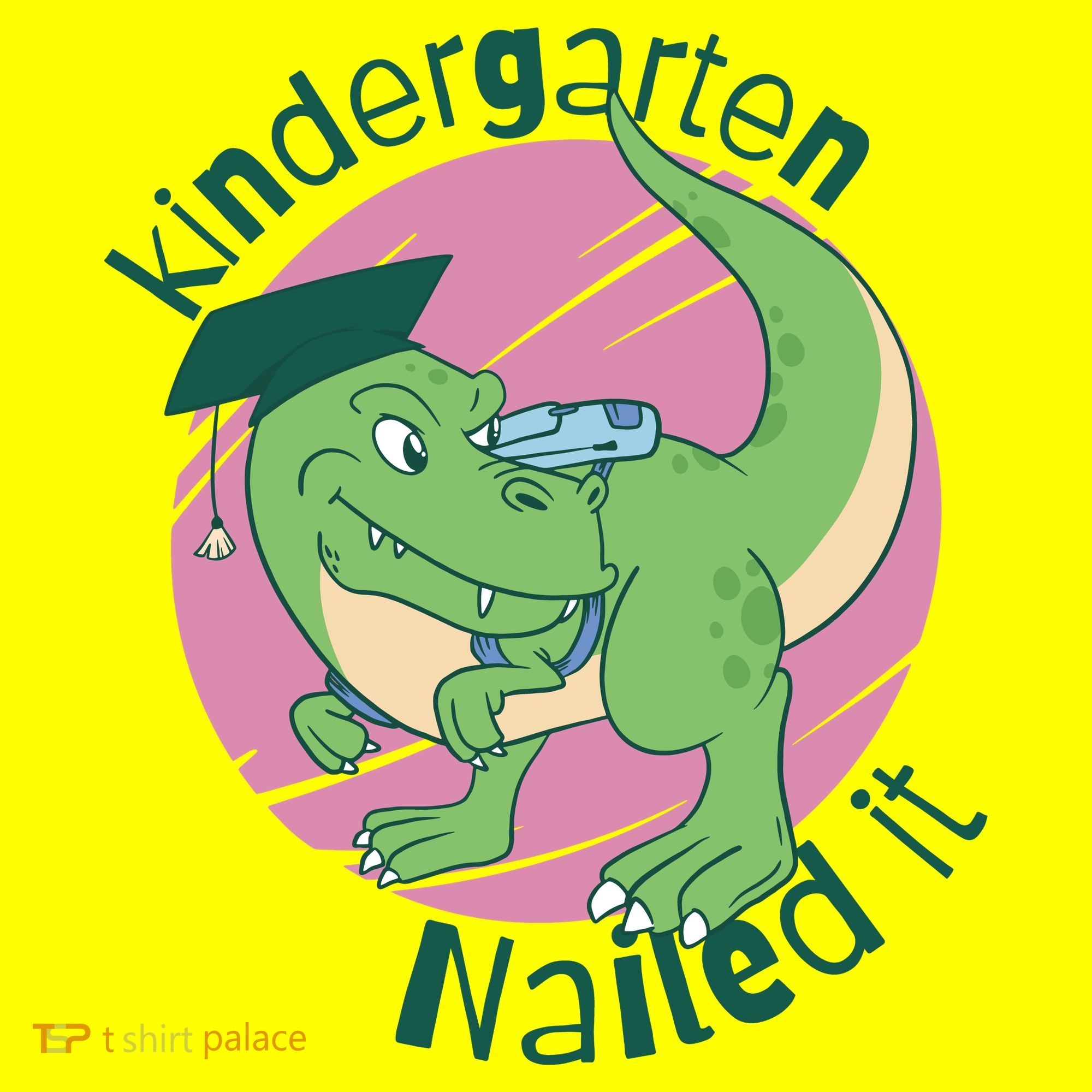 Kindergarten Nailed It Graduation Dinosaur Baby Bodysuit
