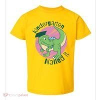 Kindergarten Nailed It Graduation Dinosaur Toddler T-Shirt thumb 0