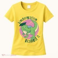 Kindergarten Nailed It Graduation Dinosaur Women's T-Shirt thumb 0