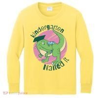 Kindergarten Nailed It Graduation Dinosaur Kids Long Sleeve Shirt thumb 0