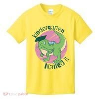 Kindergarten Nailed It Graduation Dinosaur Kids T-Shirt thumb 0
