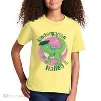 Kindergarten Nailed It Graduation Dinosaur Kids T-Shirt thumb 2