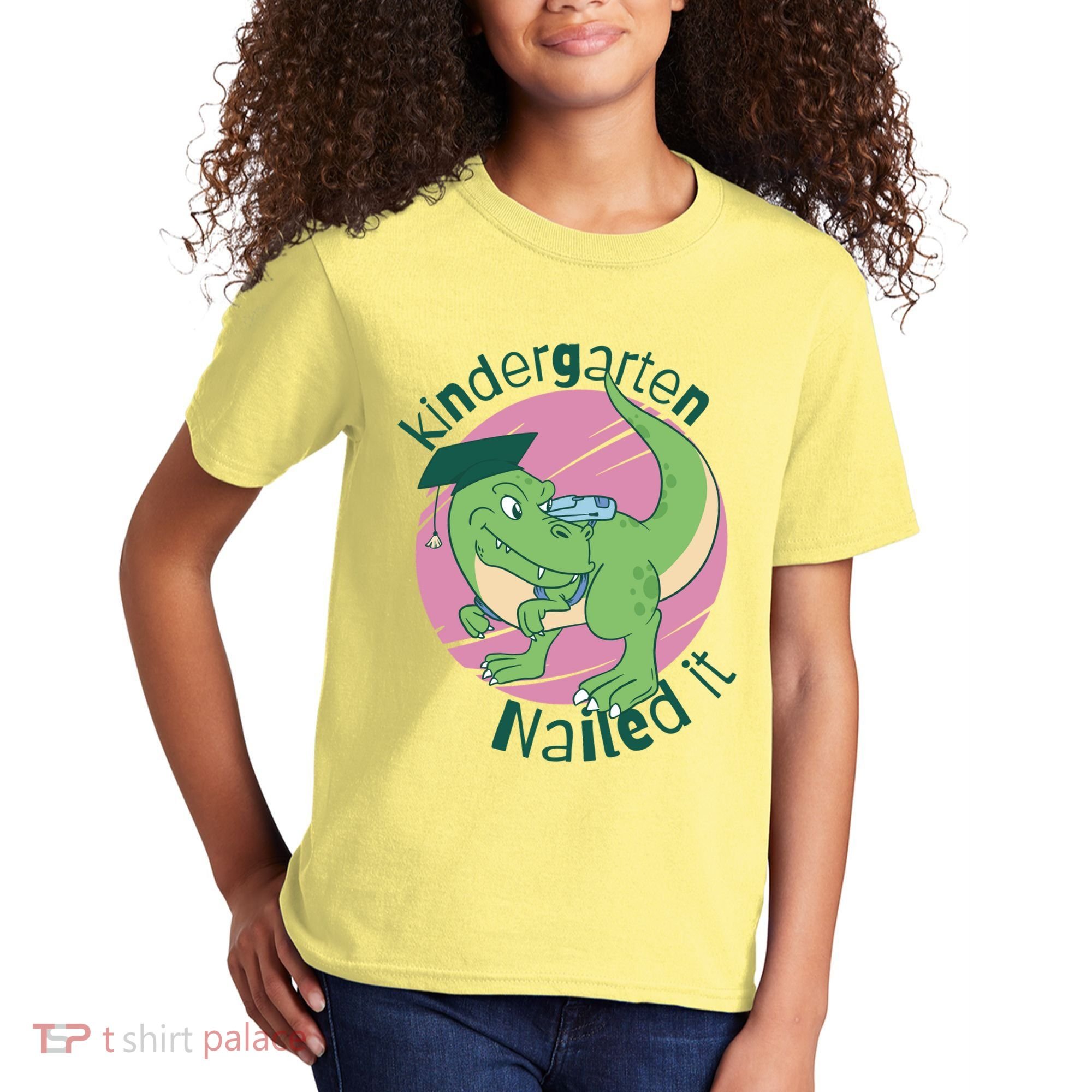 Kindergarten Nailed It Graduation Dinosaur Kids T-Shirt